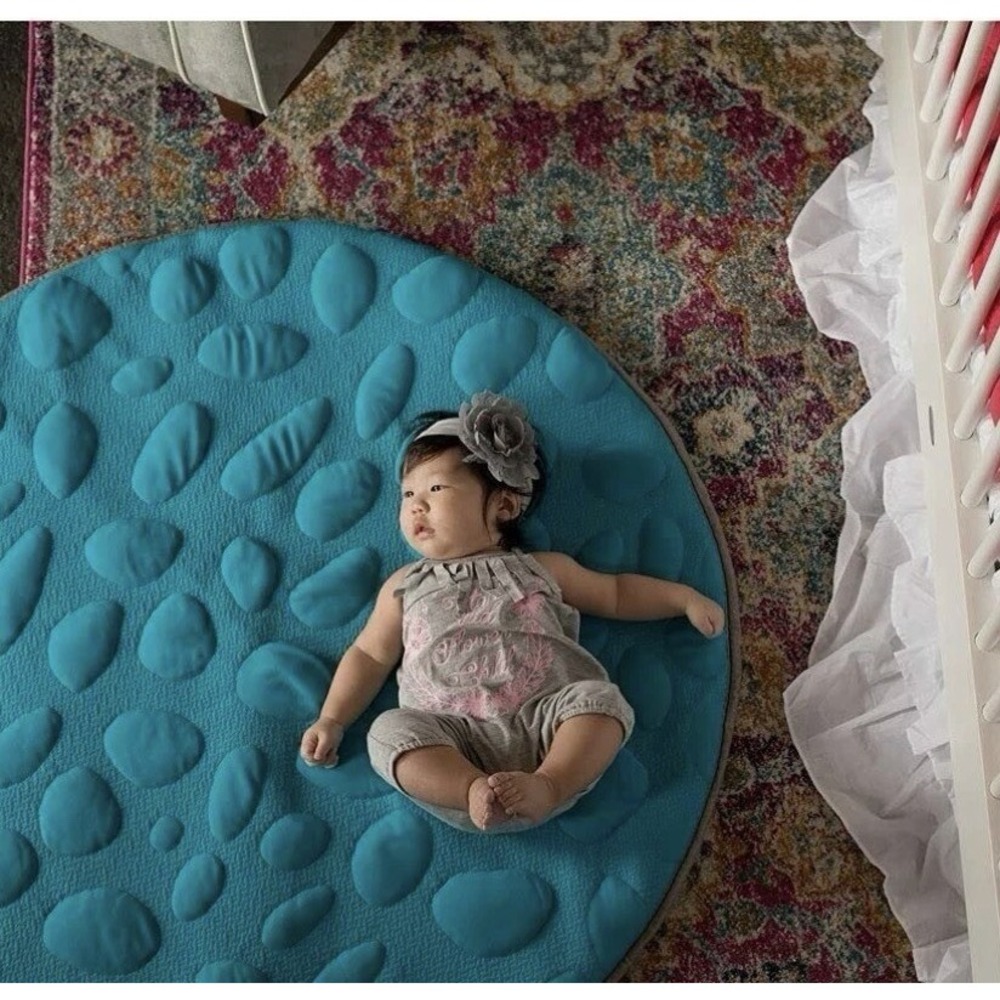 Nook Sleep Lilypad Organic Non-Toxic Play Mat 38" Diameter Organic Teal